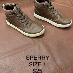 Sperry Kids Brown Leather Boots